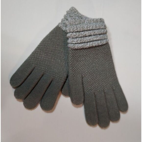 Britt's Knits Accessories - Britts Knits Women's Gloves OS Button Accents Gray NWT Lightweight